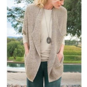 Soft Surroundings Celine Open Front Sweater